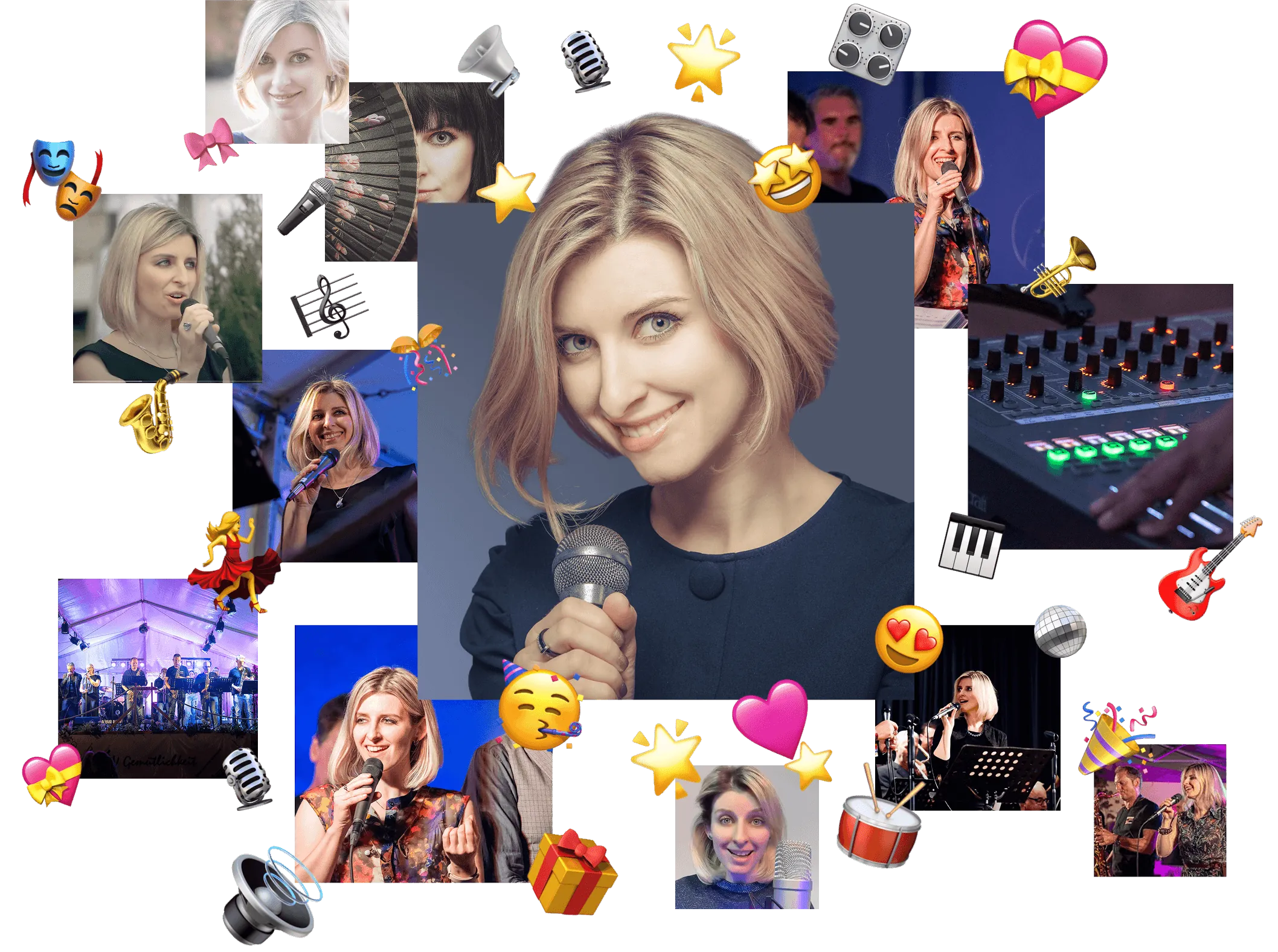 Collage von Didimpress bei Live-Auftritten